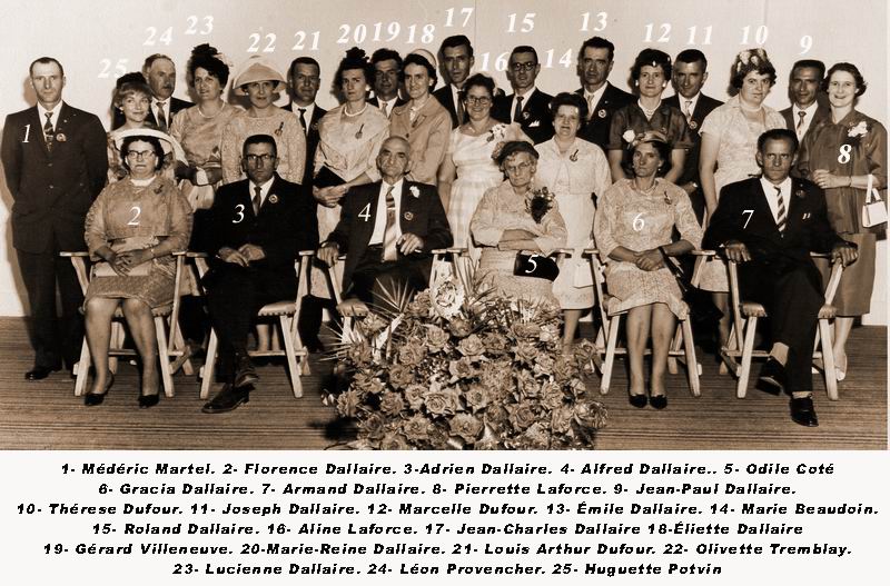 Alfred Dallaire & Odila Ct 50th Anniversary - 1960